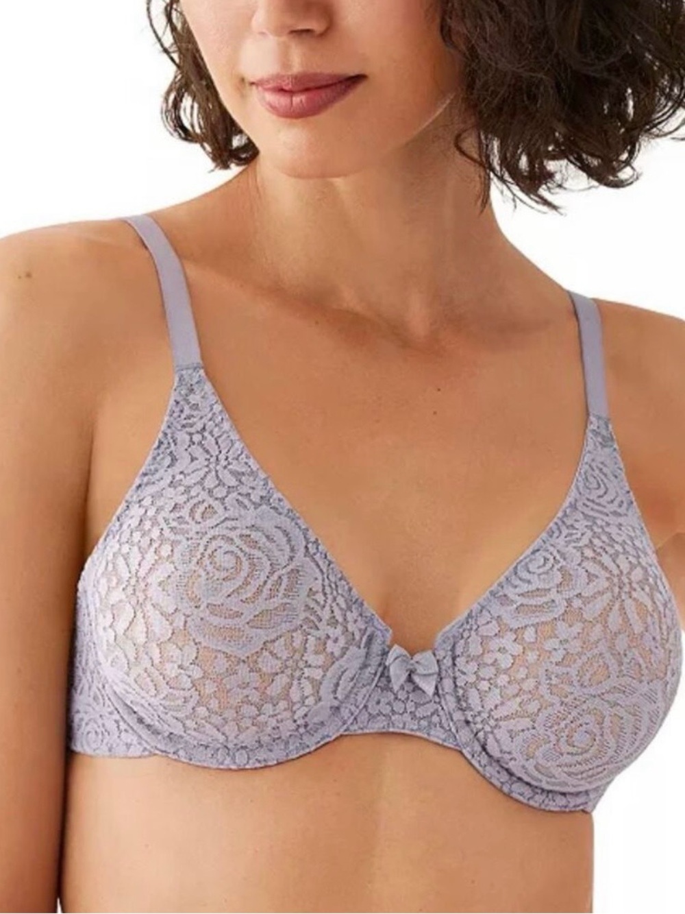 WACOAL Halo Lace Underwire Twilight Gray NWT 40DD Convertible Back